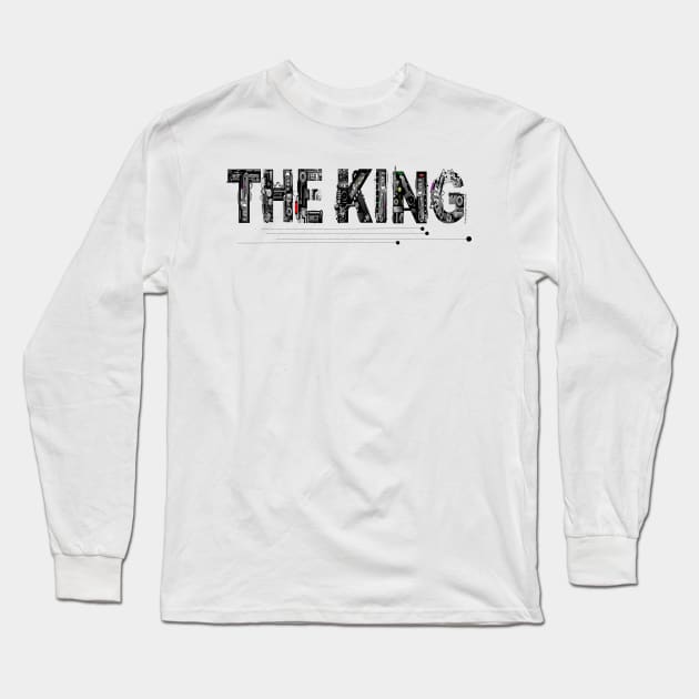 The King Letter Long Sleeve T-Shirt by G-Art Swiss